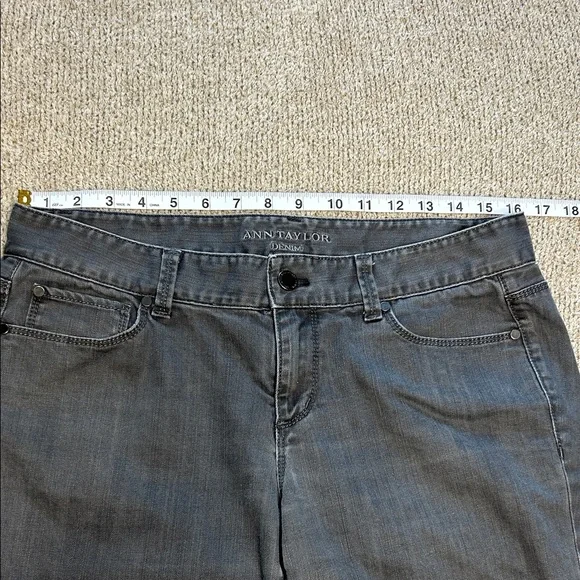 Ann Taylor Charcoal Modern Boot Jeans Size 10 - Picture 4 of 9